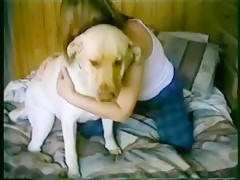 Mature slut lady ridding her dog when she horny