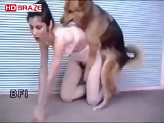 Amateur Asian girl fucks dog porn HD xxx