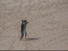 Horny Arab couple fucking at the beach