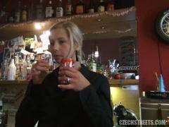 Sexy girl in the bar