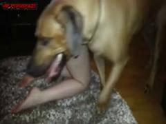 Blonde Teen trying Playing Doggy Style