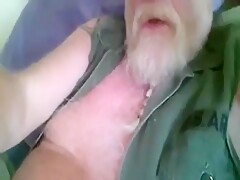 Sexy Silver Daddybear Sucking Cock Part 2
