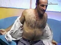 Hot Hairy Turkish Daddy Jacks Off Solo